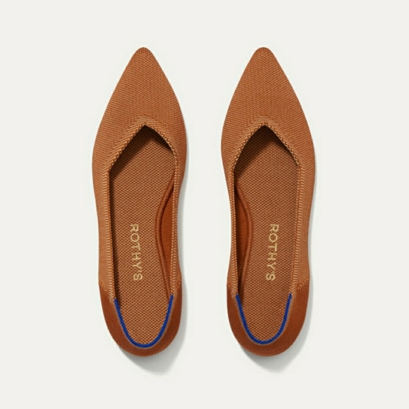 Rothy's Shoes - Rothy's The Point Dawn Rusty Brown Flats